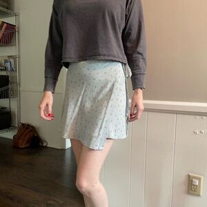 Brandy Melville Floral Wrap Skirt